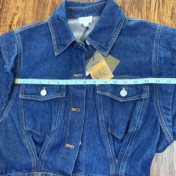 LELIS POWER SHOULDER UTILITY DEMIN DREES SIZE S - Picture 7 of 16